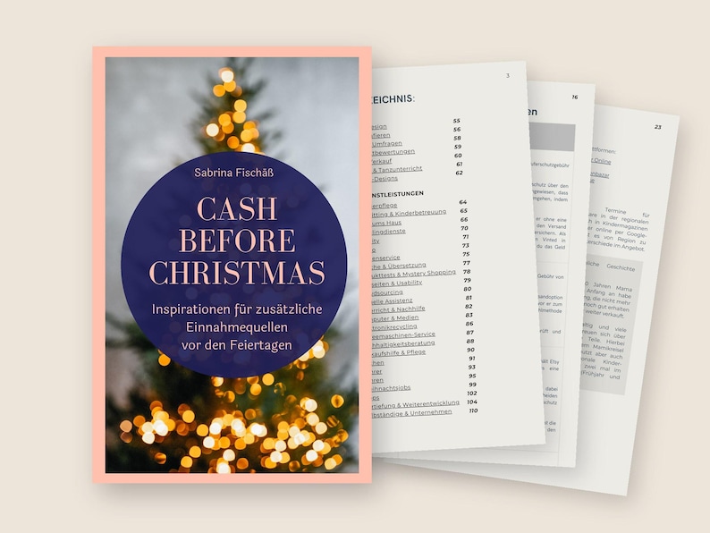 Cash Before Christmas eBook | Over 50 Ideas for Extra Money Before Christmas | Side Income, Decluttering, Selling | PDF German image 1