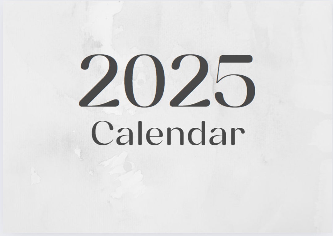 Marble Design 2025 Calendar - Etsy