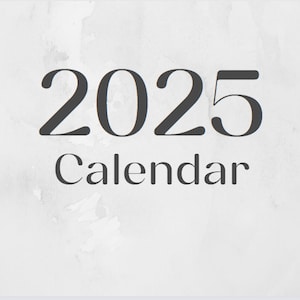 Marble Design 2025 Calendar