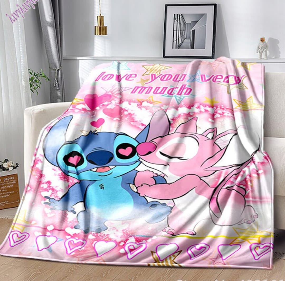 Lilo and Stitch Blanket Disney Lilo and Stitch Sofa Cover Etsy