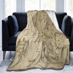 Lord of the Rings Woven Blanket with Fringed Edge - Soft Bed Room Decor  Tapestry Gift A - Newcolor7