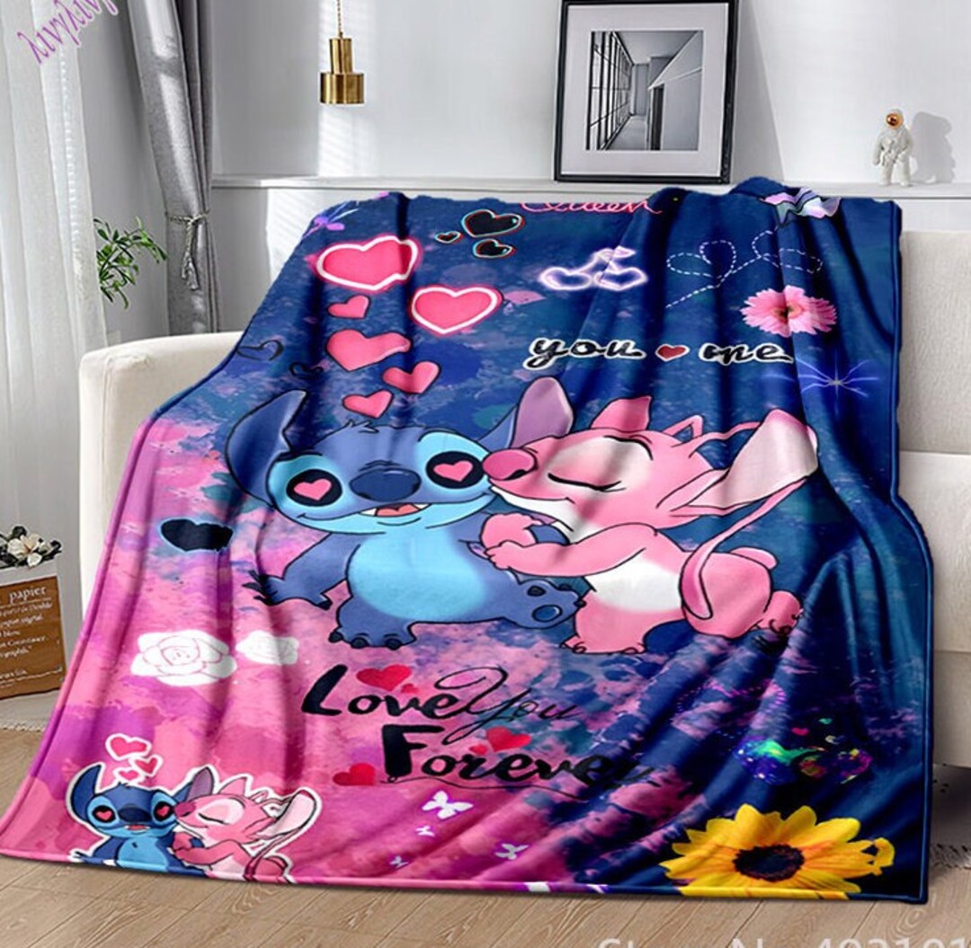 Lilo and Stitch Blanket Disney Lilo and Stitch Sofa Cover Etsy