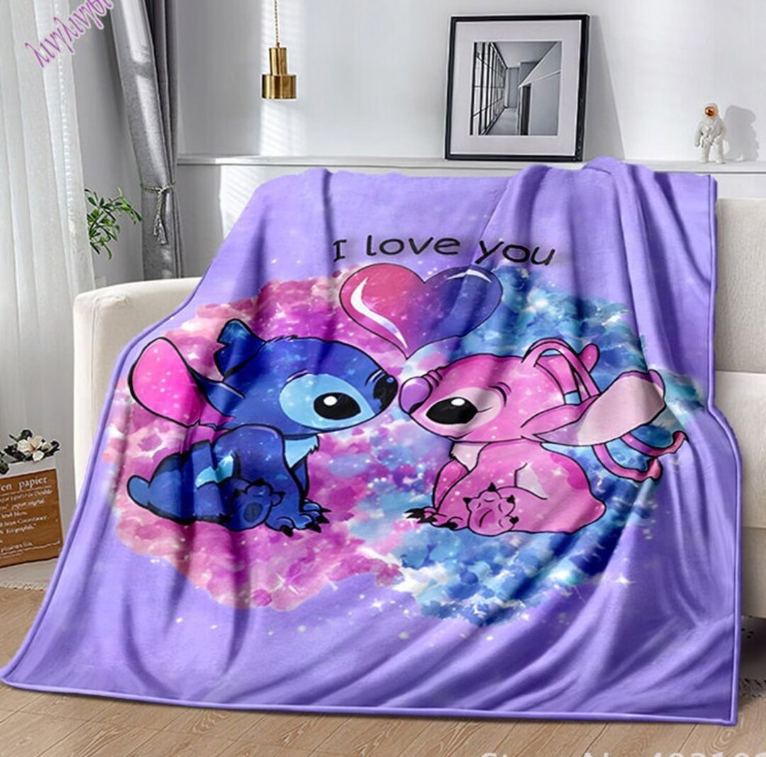 Lilo and Stitch Blanket Disney Lilo and Stitch Sofa Cover Etsy