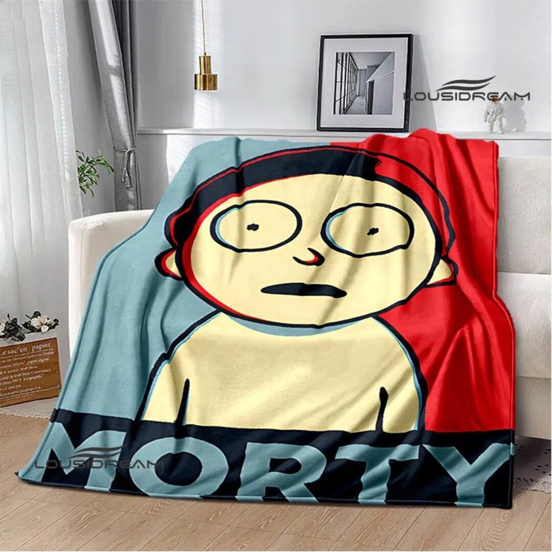 Rick and Morty Blanket Rick and Morty Sofa Cover Anime Etsy