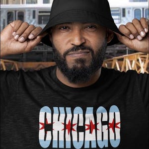 design de camisa com bandeira de chicago chitown png skyline dtf sublimação