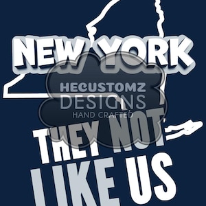 État de New York, ils ne nous aiment pas PNG conception de chemise de baseball dtf sublimation