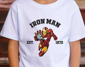 Iron Man T-Shirt, US Cotton, Disneyland Family Trip Tee, Avengers Fan Shirt