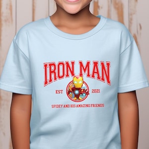 Disney Superheroes Iron Man T-shirt, Disney Avengers T-shirt, Disney Spidey and His Friends Iron Man T-shirt, Disney Trip Iron Man T-shirt,