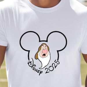 Disney Mickey Head Snow White and Seven Dwarfs Grumpy T-Shirt, Disney Mickey Ears Snow White Grumpy T-shirt, Disney Mickey Ears Grumpy Shirt