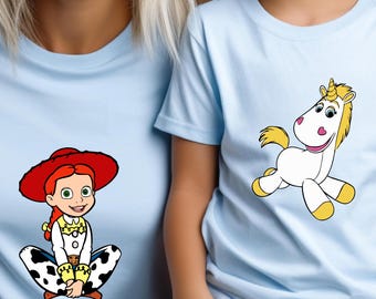 Toy Story Family Trip T-Shirt, Pixar Characters US Cotton Tee, Birthday Gift for Fans