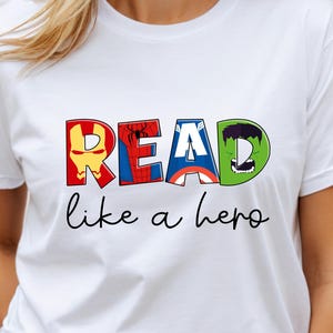 Disney Read Like a Hero T-shirt, Disney Avengers Family Vacation T-shirt, Spider Man, Iron Man, Captain America, Hulk Family Trip T-shirt,