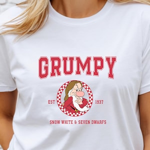 Disney Grumpy T-Shirt, Disney Snow White Grumpy T-shirt, Disney Seven Dwarfs Grumpy Tee, Disney Grumpy Shirt, Grumpy Seven Dwarfs T-shirt,