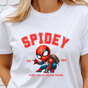 Disney Spidey and His Amazing Friends US Cotton Crewneck T-shirt, Disney Family Trip T-shirt