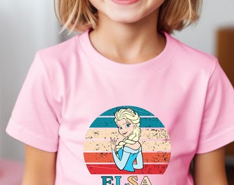 Disney Elsa Shirt, US Cotton, Disneyland Family Trip, Birthday Gift Tee for Fans, Holidays.
