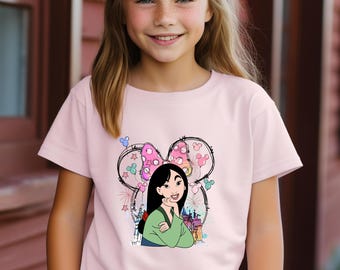 Mulan Warrior Shirt, US Cotton, Disneyland Family Trip Tee, Birthday Gift for Fans