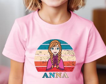 Anna T-Shirt - Frozen Inspired Retro Style Tee,