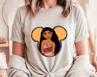 Disney Princess Moana Shirt, US Cotton, Disney Family Trip, Birthday Gift for Fans