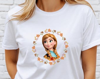 Disney Princess Anna Shirt, US Cotton Crewneck, Disneyland Family Trip, Birthday Gift Tee,