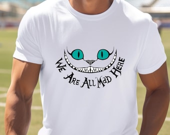 Cheshire Cat T-Shirt, Alice in Wonderland, US Cotton Crewneck, Disneyland Family Trip