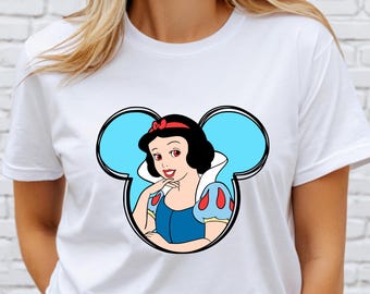 Camisa Blancanieves de la Princesa Disney, algodón estadounidense, regalo de cumpleaños para fans.