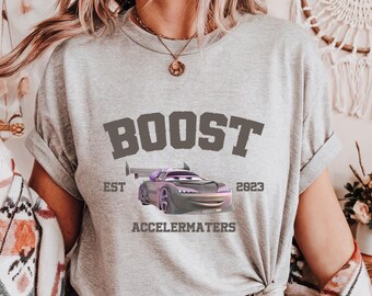 Boost Racing Cars T-Shirt, US Cotton, Unisex, Birthday Gift Tee, Disney Family Trip