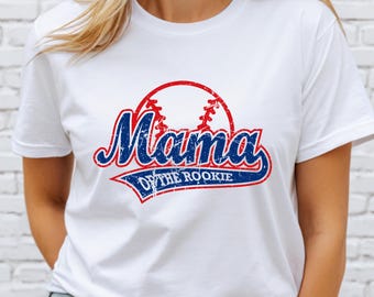 Baseball Mom Shirt, Mama of the Rookie Graphic Tee, Game Day Gift for Mom