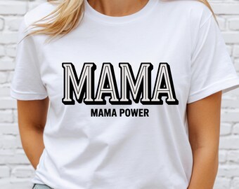 Varsity Mama Shirt, Minimalist Mom Tee, Mother’s Day Gift