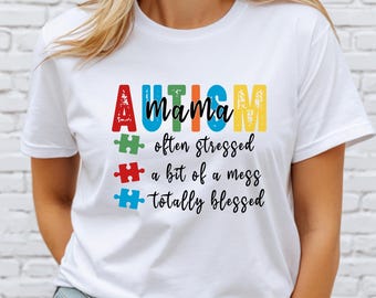 Autism Mom Shirt, Autism Awareness Tee, Mother’s Day Gift, Support T-shirt for Mama
