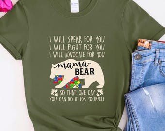 Autism Mom Shirt, Autism Awareness Tee, Mother’s Day Gift, Support T-shirt for Mama