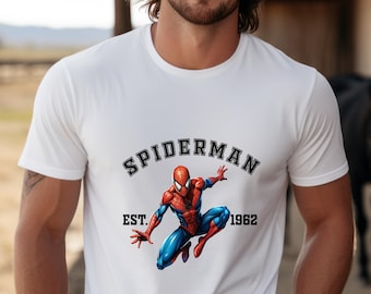 Disney Spiderman T-shirt, US Cotton, Family Trip Tee, Superhero Birthday Gift Shirt for Fans
