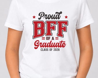 Proud Family of a Graduate Shirt, Class of 2026 Graduation Shirt, Proud Mom Dad Aunt Uncle Sister Brother Grad Tee