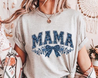 Floral Mama Tee, Coquette Mom Shirt, Mother’s Day Gift