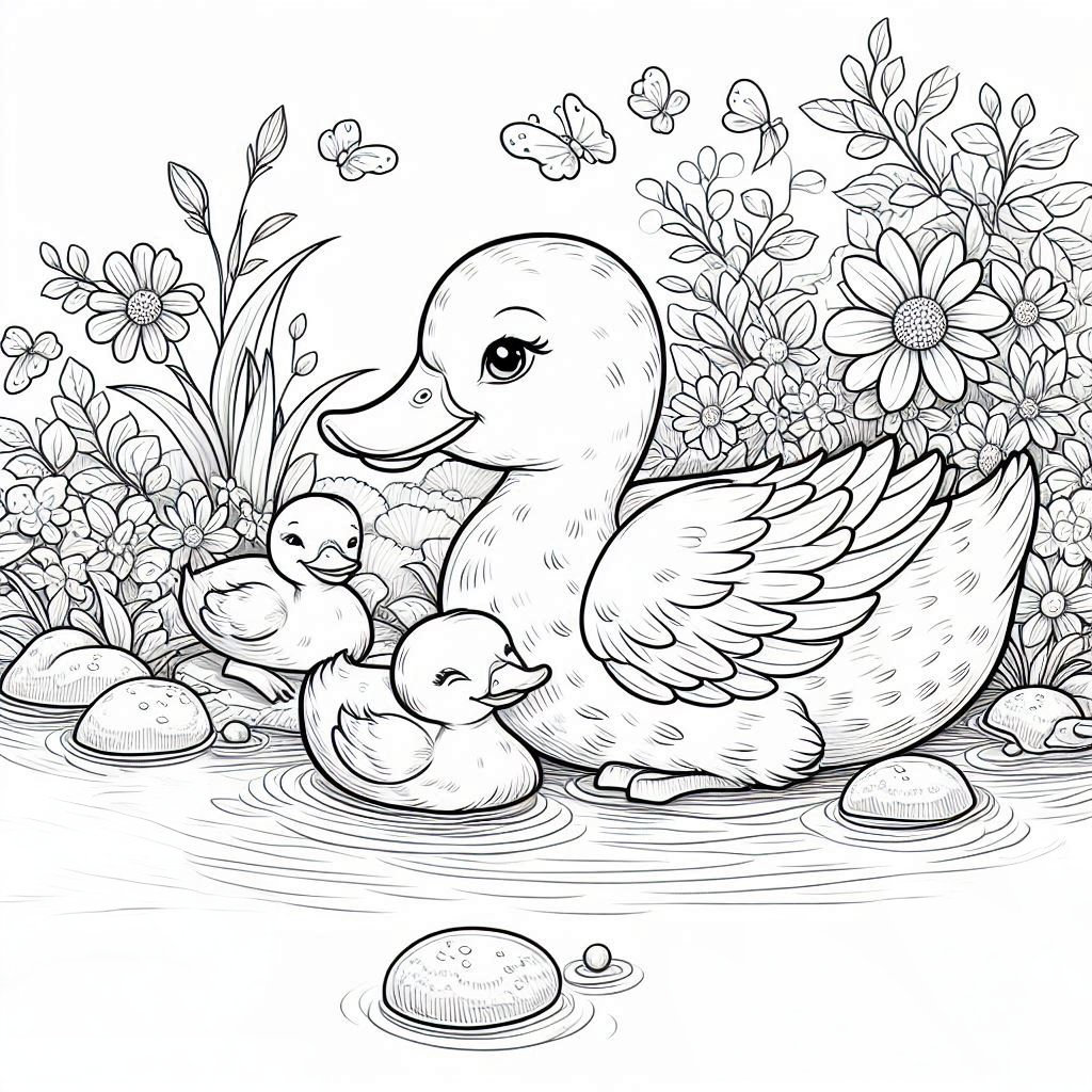 Animals Coloring Pages for Boys and Girls. 6 Designs Including an ...