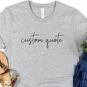 Custom Shirt, Personalized Gift Tshirt, Custom Party Tee, Matching Family Shirt, Custom Text Gift, Customizable Shirt, Your Design Here Tee