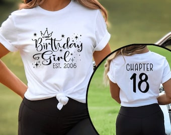 Birthday Girl Shirt, 18th Birthday Shirt, 18th Birthday Gifts For Her, Eighteen Birthday Shirt, 18 Years Old Gifts, Girls Birthday Party