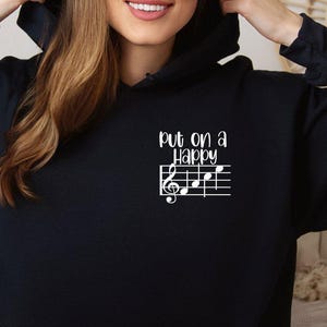 Piano Lover Pocket Hoodie, Piano Player Minimalist Hoodie, Gift For Piano Teacher, Music Lovers Gift, Music Teacher Hoodie, Piano Lover Tee