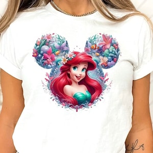 The Little Mermaid Shirt, Disney Princess T-shirts, Ariel Mermaid Shirt, Disney Ariel Shirt, Disney Girl Trip Gifts, Disney Women Shirt