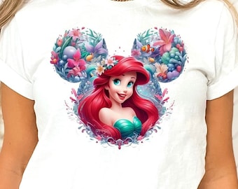 The Little Mermaid Shirt, Disney Princess T-shirts, Ariel Mermaid Shirt, Disney Ariel Shirt, Disney Girl Trip Gifts, Disney Women Shirt