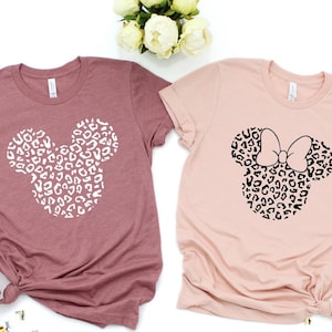 Leopard Print Mickey Shirt, Leopard Mickey or Minnie Shirt, Animal Kingdom Tee, Disney Vacation Shirt, Matching Family Gift, Disneyworld Tee
