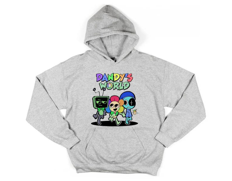 Youth Gaming Hoodie, Dandy’s World Hoodie, Cute Game Character Hoodie, Game Cartoon Hoodie, Sprunki Kids Hoodie, Toddler Gamer Hoodie afbeelding 2