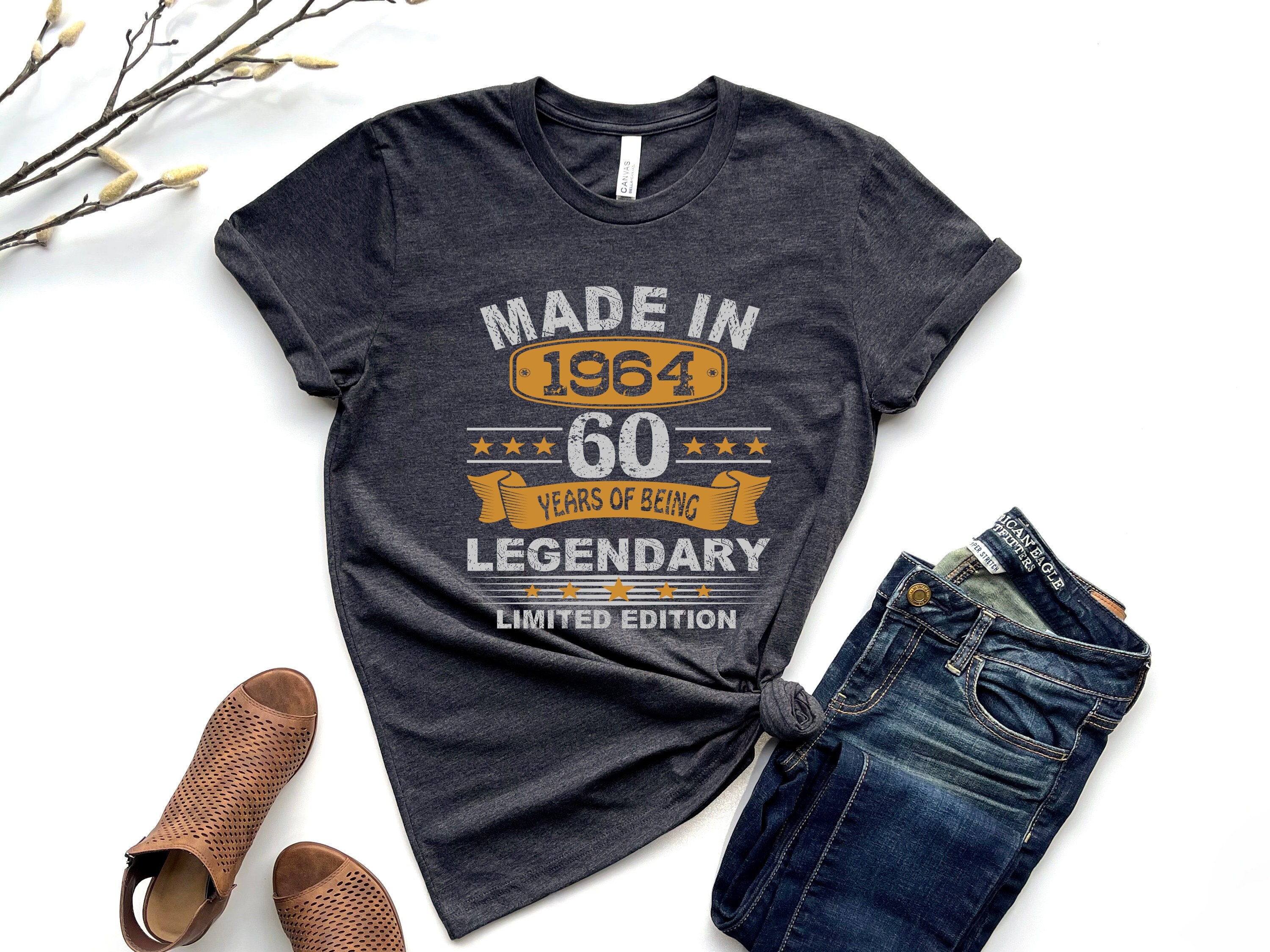 Vintage Eagle 1964 Birthday T-Shirt 55 Years Being Legendary Vintage Eagle 1964 Birthday T-Shirt 55 Years Being Legendary