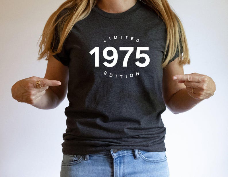 50th Birthday gift Shirt, 1976 Birthday Shirt, 50th Bday Party T-Shirt, Born in 1976 Shirt, Limited Edition 1976 Tee, 1976 Mom Bday Shirt Bild 4