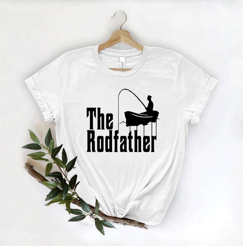 Fishing Parody Shirt, The Rodfather Shirt, Fishing Dad Shirt, Funny Fisherman Tee, Fathers Day Gift, Fishing Lover Shirt,Fishing Hobby Tee image 3