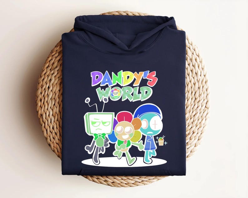Youth Gaming Hoodie, Dandy’s World Hoodie, Cute Game Character Hoodie, Game Cartoon Hoodie, Sprunki Kids Hoodie, Toddler Gamer Hoodie afbeelding 3
