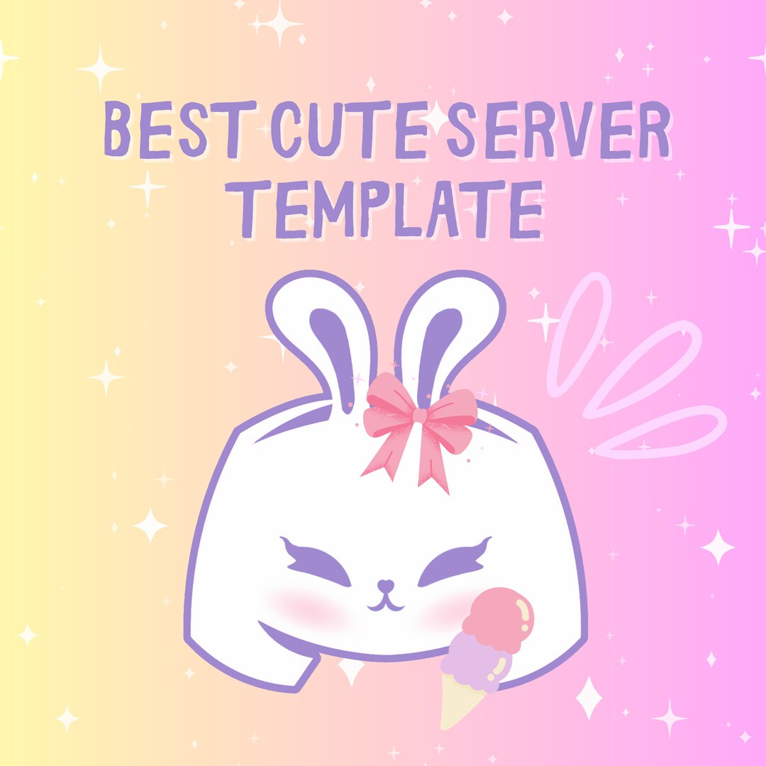 Best Cute&amp;kawaii Discord Server Template - Etsy