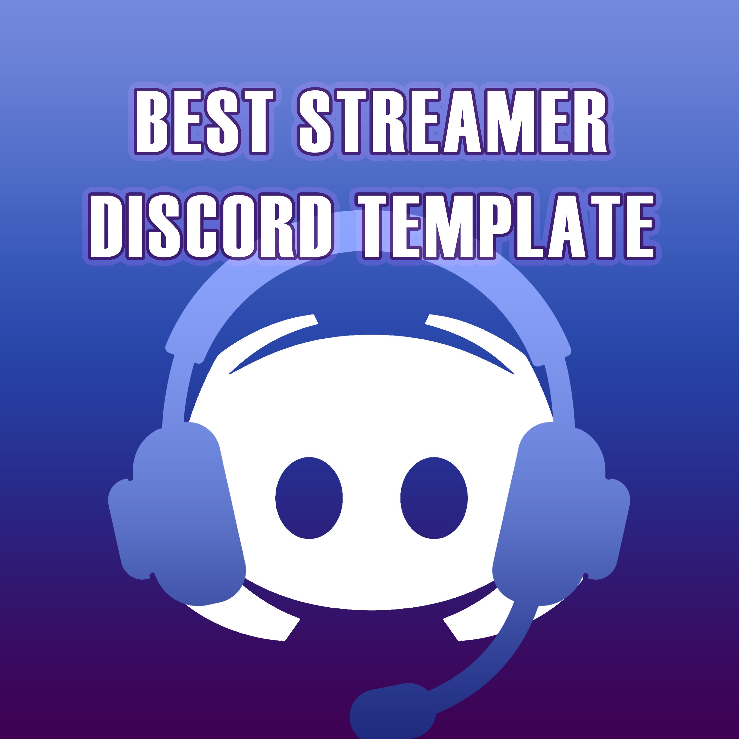 Streamer & Content Creator Discord Server Template (Instant