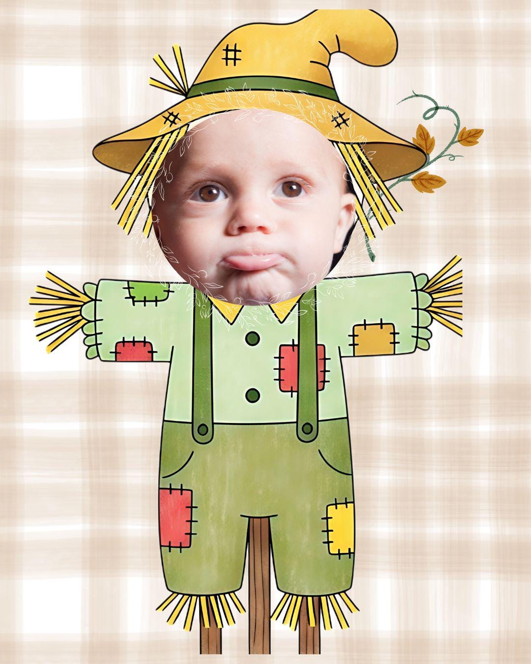 Scarecrow Craft Printable Add Your Child's Photo Fall Classroom Craft
