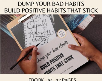 Habit Development. Self improvement, Personal growth, Habit tracker, Habits journal, Good habits planner, Productivity, Methods, How To