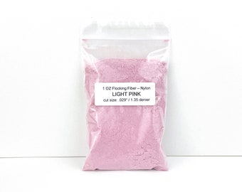 1 oz. Flocking Fiber (LIGHT PINK) - Nylon