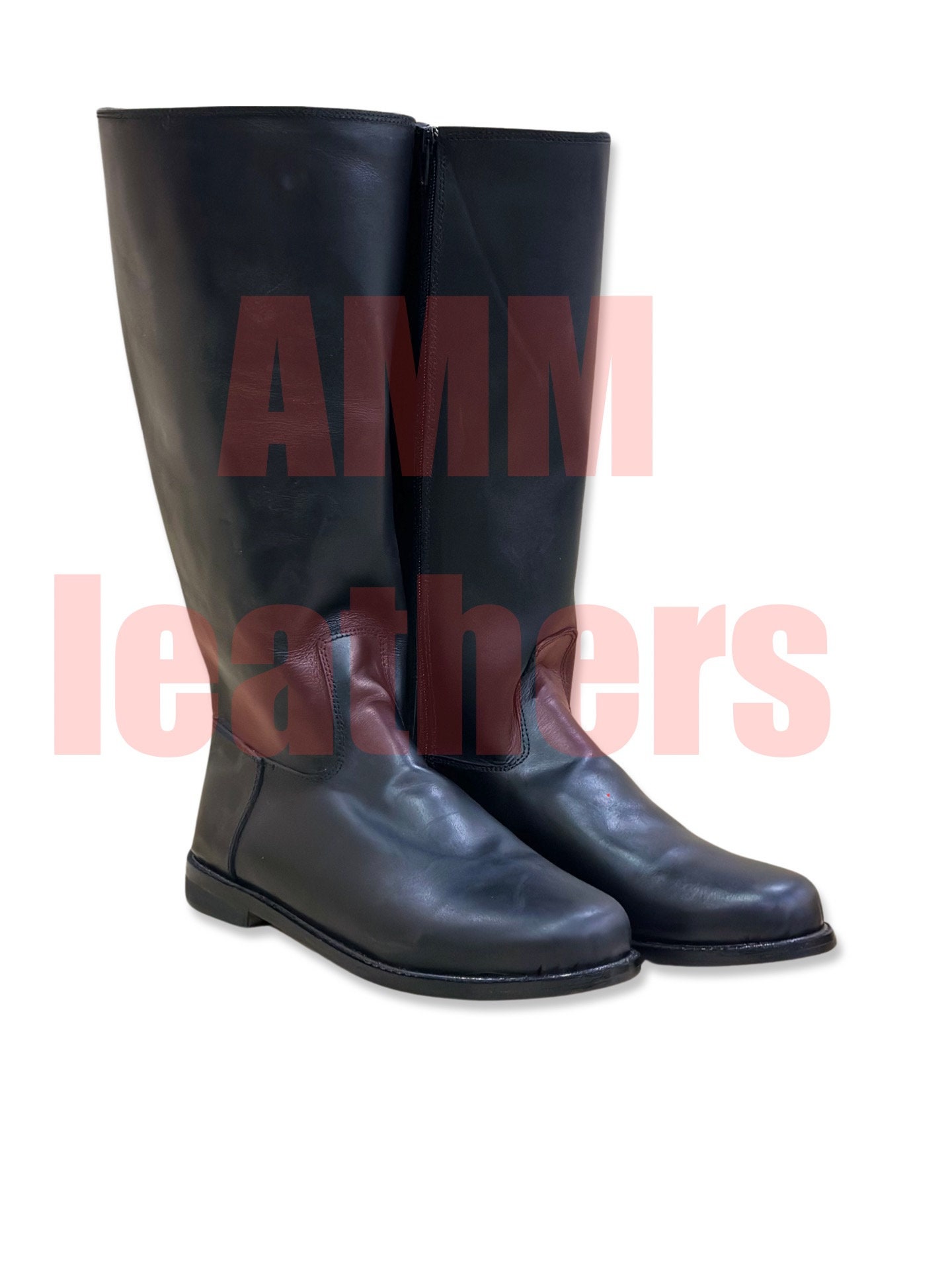 Star Wars Darth Vader Inspired Cosplay Boots Black Shoes Long Leather ...